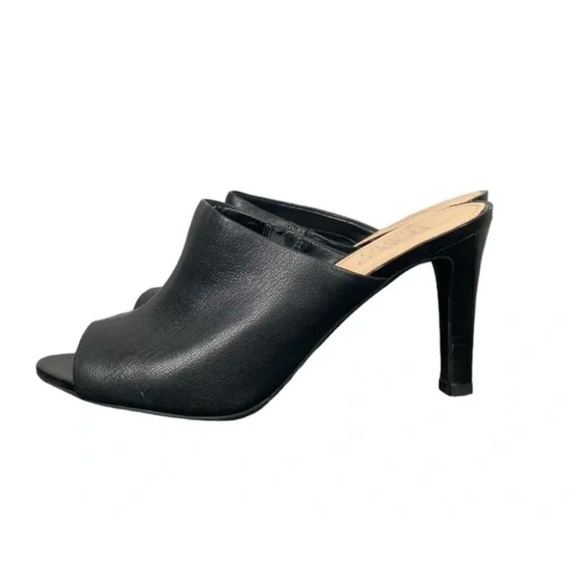 ❌SOLD❌Franco Sarto Black Peep Toe Mules, Sz 8 - Picture 9 of 9
